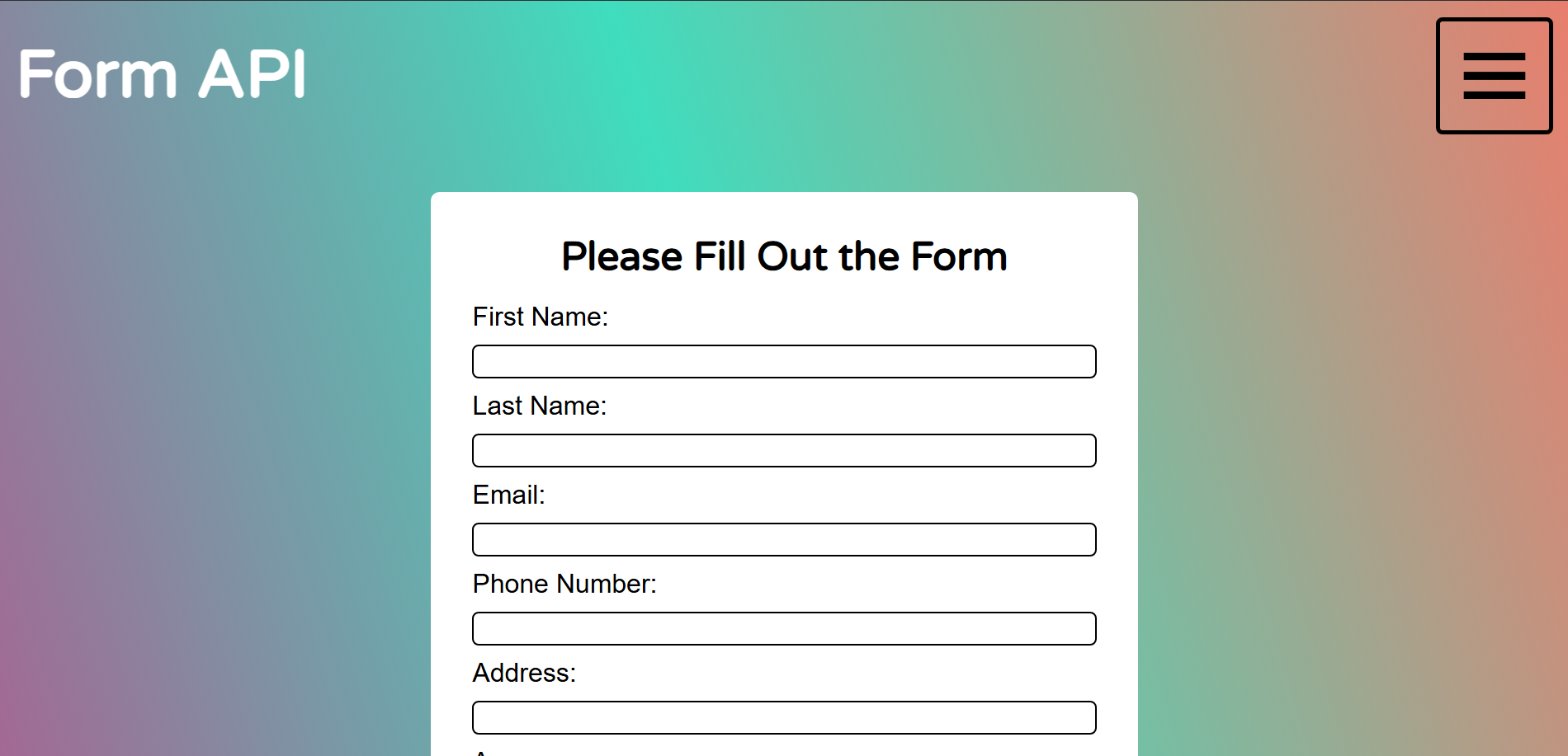 Form API